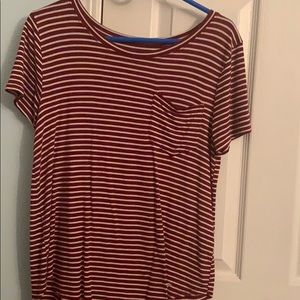 basic red striped T-shirt